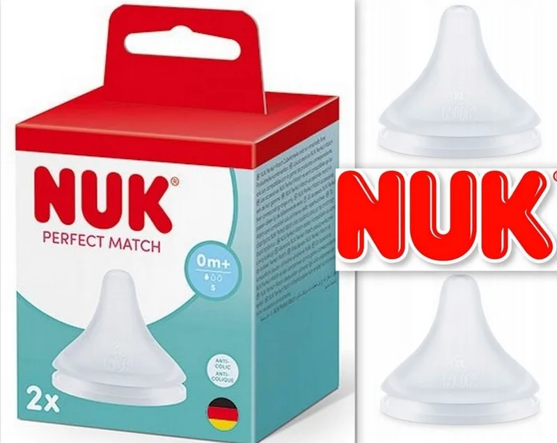 Perfect Match Siliconen Speen maat: S, 0 maanden+ , 2 stuks by NUK in Transparent – product photo