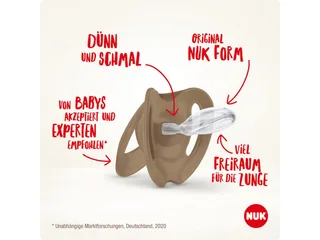 Schnuller NUK Babyschnuller Happy Days 0-6 Monate van NUK in Groen – productfoto 2 van 3