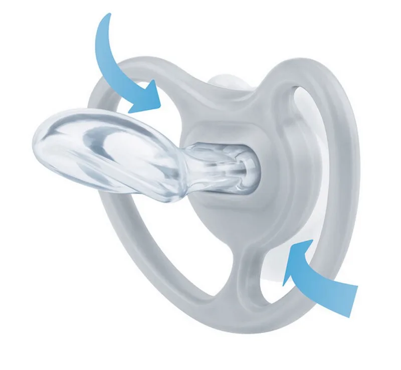 Schnuller NUK Babyschnuller Silikon mit extra Belüftung Vorteilset van NUK in Grijs – productfoto 4 van 4