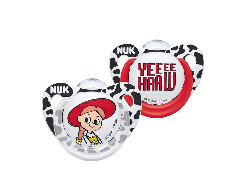 Schnuller NUK Disney Toy Story Silikon-Schnuller 2 Stück, Jessie/ROT van NUK – productfoto