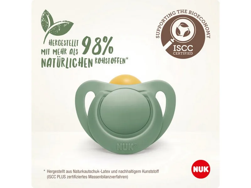 Schnuller NUK for Nature Baby-Nachhaltige Gummischnuller Latex de NUK en Beige – photo produit 3 sur 3
