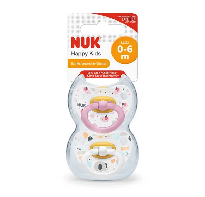 Schnuller NUK Trendline Babyschnuller aus Latex 0-6M de NUK en Rose – photo produit
