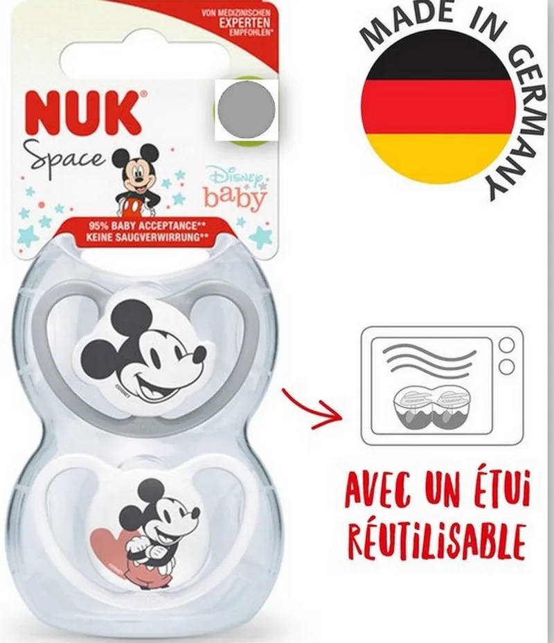 Space Disney Baby fopspenen 2 st. set- 0-6 maanden van NUK – productfoto