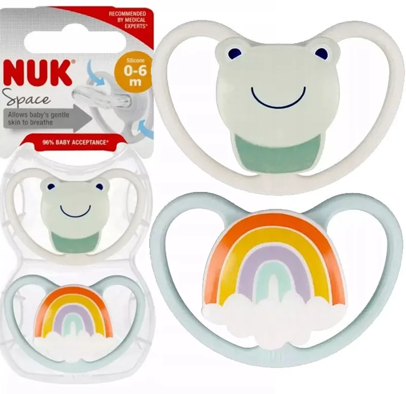 Space Siliconen Speen 0-6m (2 stuks) - krachtig & comfortabel de NUK – photo produit