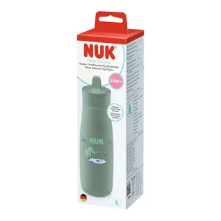 Trinkflasche mit Flip-Strohhalm First Choice, 450ml van NUK in Groen, 7 × 7 × 24,9 mm – productfoto 2 van 3