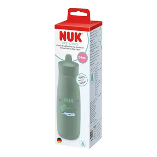 Trinkflasche mit Flip-Strohhalm First Choice, 450ml van NUK in Groen, 7 × 7 × 24,9 mm – productfoto 3 van 3