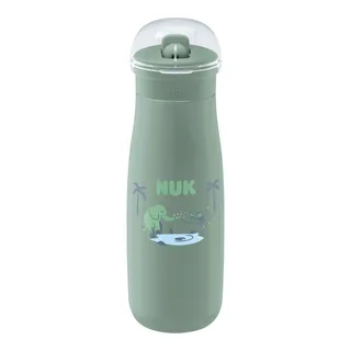 Trinkflasche mit Flip-Strohhalm First Choice, 450ml van NUK in Groen, 7 × 7 × 24,9 mm – productfoto 1 van 3