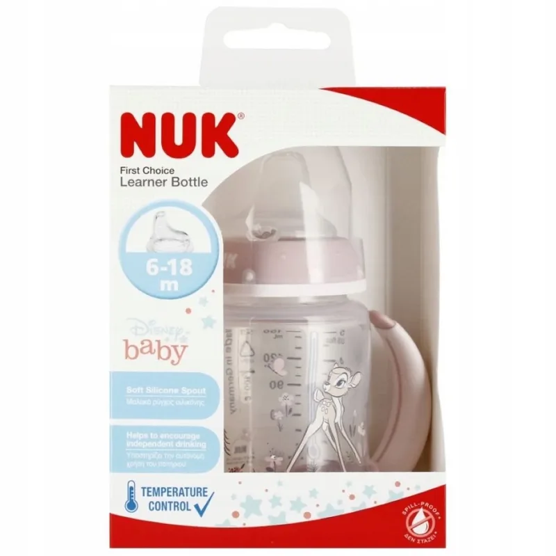 Trinkflasche NUK Disney Bambi Trinklernflasche 150ml, 6m+, mit Temperaturanzeige de NUK – photo produit