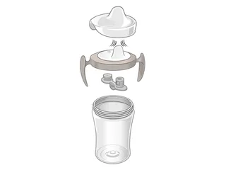 Trinkflasche NUK Trainer Cup, 230ml, blau von NUK – Produktfoto 3 von 4