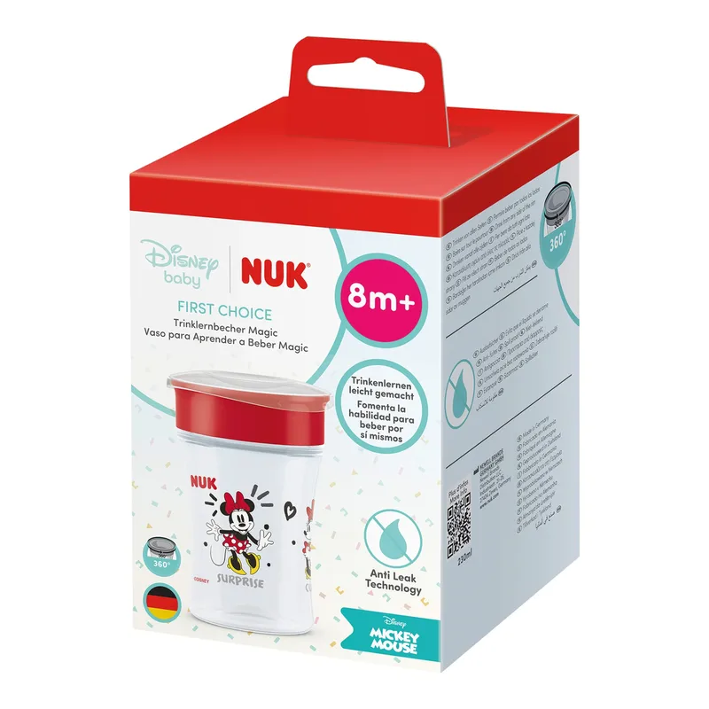 Trinklernbecher Magic Cup 230ml van NUK in Grijs, 8,6 × 8,6 × 15,9 mm – productfoto