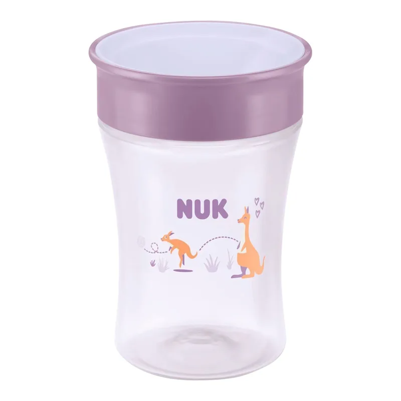 Trinklernbecher Magic Cup 230ml van NUK in Paars, 8,6 × 8,6 × 15,9 mm – productfoto