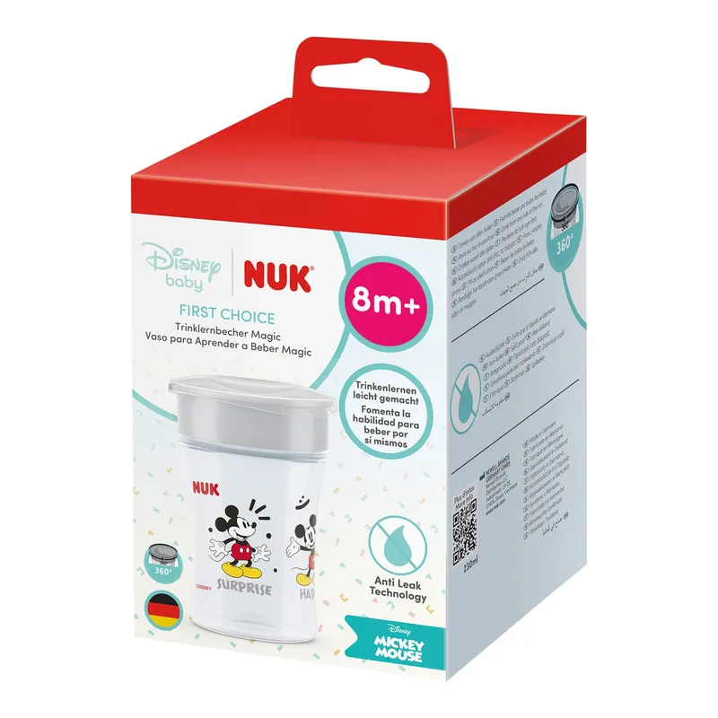 Trinklernbecher Magic Cup 230ml van NUK in Rood, 8,6 × 8,6 × 15,9 mm – productfoto