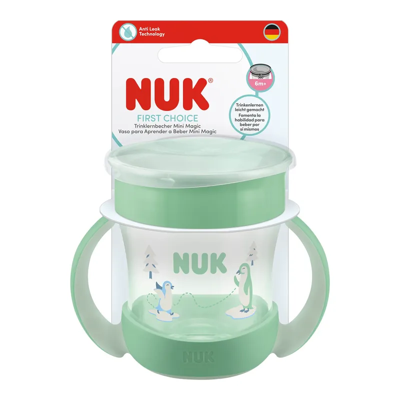 Trinklernbecher Mini Magic Cup 160ml van NUK in Groen, 8,7 × 10,7 × 13,5 mm – productfoto