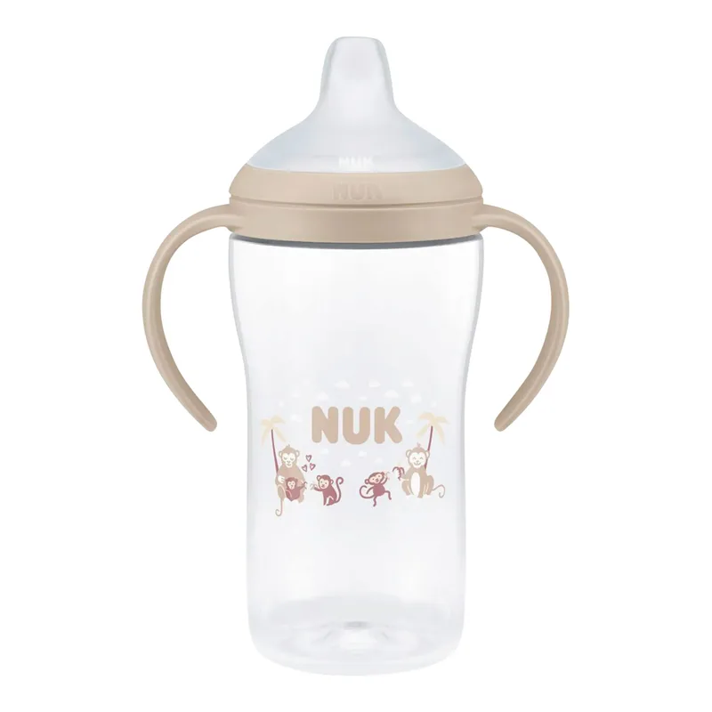 Trinklernflasche Perfect Match, 260ml van NUK in Beige, 7,6 × 10,4 × 21,5 mm – productfoto