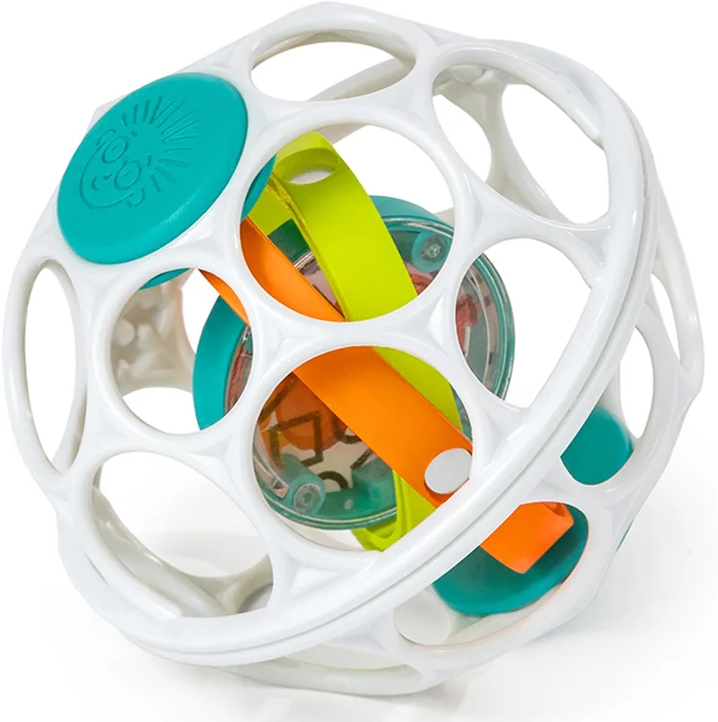 baby rammelaar grip & spin van Oball in Meerkleurig – productfoto 1 van 2