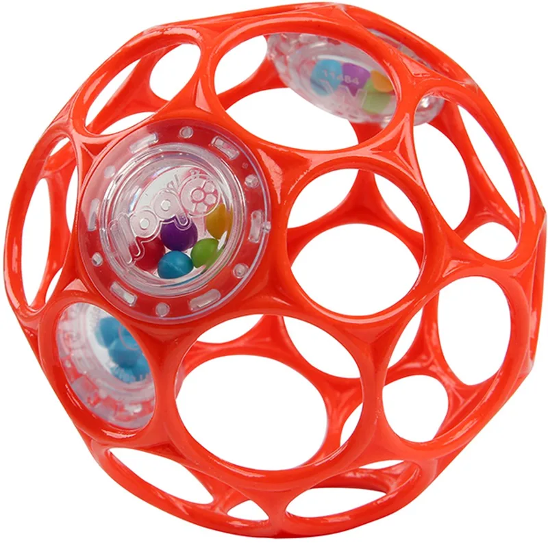 baby rammelaar van Oball in Rood – productfoto
