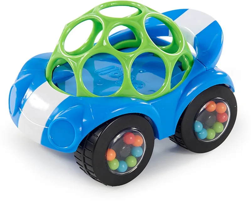 babyauto rammelaar van Oball in Blauw – productfoto