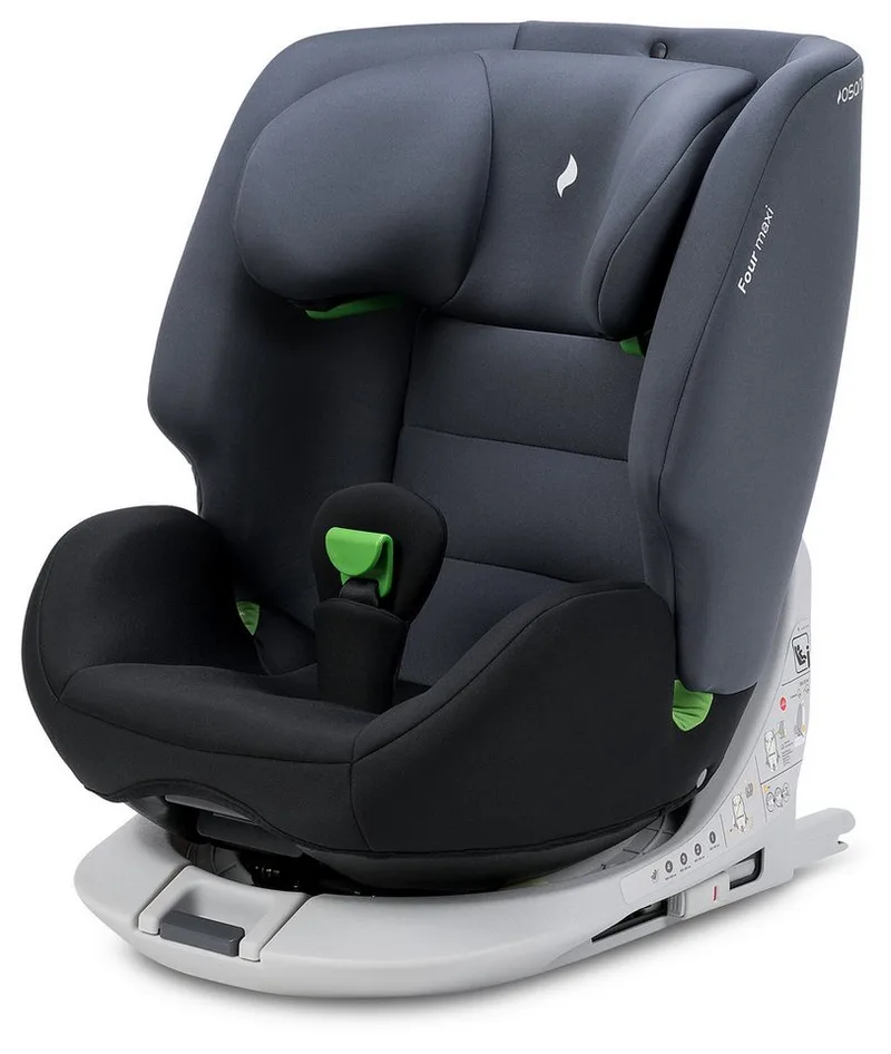 Autokindersitz Four Maxi - 180 Grad drehbar, ab: 100 cm, bis: 150 cm, drehbarer Kindersitz mit viel Komfort und extra sicher by Osann in Schwarz – product photo