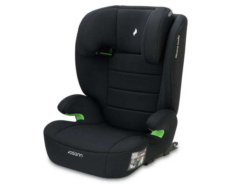 Autokindersitz Musca i-Size - Black, Kinder Autositz ab 3 Jahre - 12 Jahre (100 cm - 150 cm) mit Isofix fra Osann i Schwarz – produktbillede