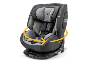 Autokindersitz One360, Reboarder 360 Grad drehbar, Kindersitz mit Isofix, ab: Geburt, bis: 12 Jahre, ab: 40 cm, bis: 150 cm, erleichtertes Anschnallen mit Magneten, extra weiche Polster von Osann in Grau – Produktfoto 1 von 3
