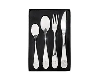 Besteck-Set Besteckset Jurassic World Edelstahl 4teilig fra P:OS – produktbillede 2 af 2