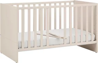 Babybett LITTLE SNU 70x140cm in Beige oder Weiß, umbaubares Kinderbett, Gitterbett 4-fach höhenverstellbar, entnehmbare Sprossen, Juniorbett von Paidi in Beige, Braun – Produktfoto 2 von 5