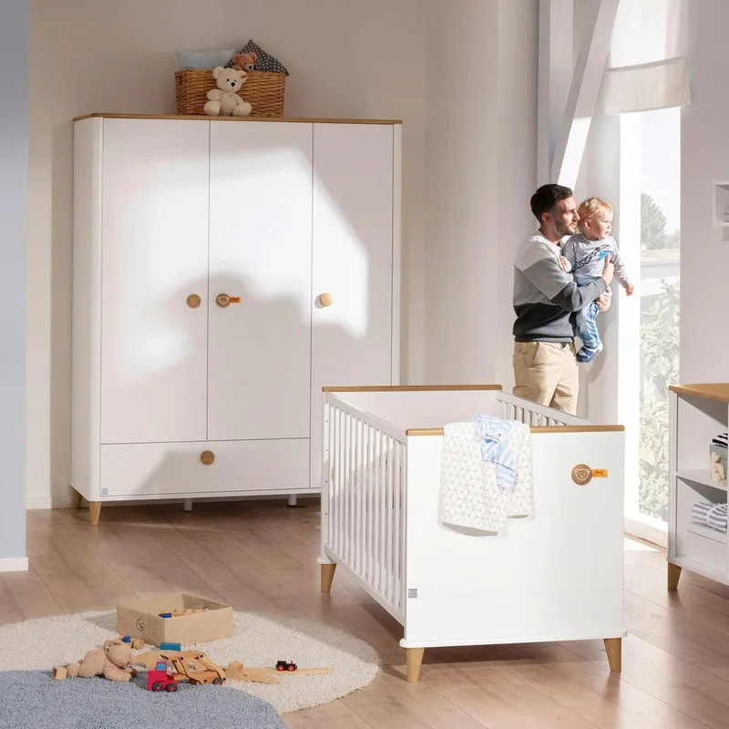 Babybett Lotte & Fynn 70 x 140 cm fra Paidi i Hvid, 149 × 84 × 80 mm – produktbillede 2 af 3