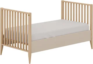 Babybett MILA & BEN Steiff by PAIDI, 70x140cm, Buche Massivholz, Kinderbett, inkl. Lattenrost, Gitterbett höhenverstellbar, entnehmbare Sprossen by Paidi in Beige – product photo 4 of 5
