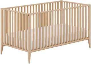 Babybett MILA & BEN Steiff by PAIDI, 70x140cm, Buche Massivholz, Kinderbett, inkl. Lattenrost, Gitterbett höhenverstellbar, entnehmbare Sprossen by Paidi in Beige – product photo 1 of 5