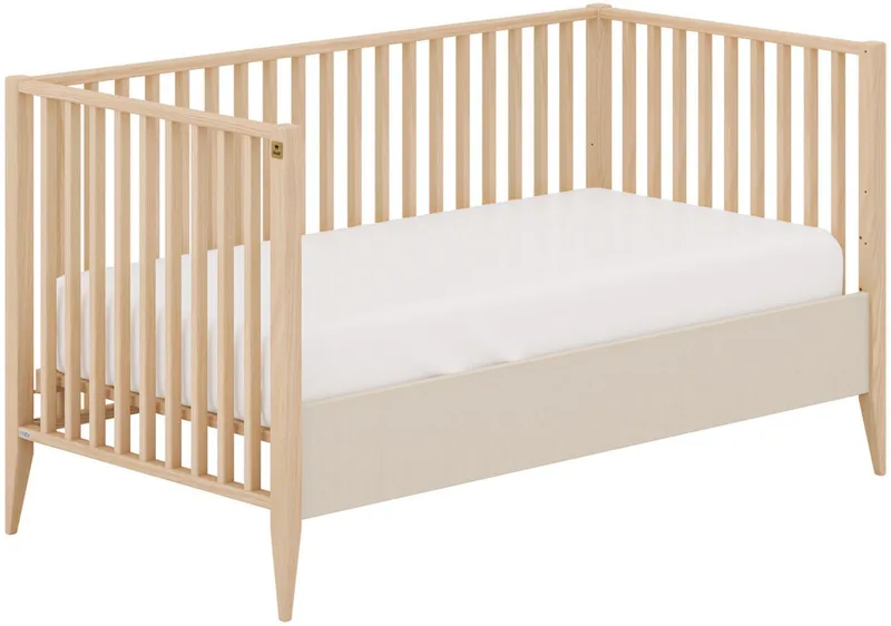 Babybett MILA & BEN Steiff by PAIDI, 70x140cm, Buche Massivholz, Kinderbett, inkl. Lattenrost, Gitterbett höhenverstellbar, entnehmbare Sprossen by Paidi in Beige – product photo 3 of 5