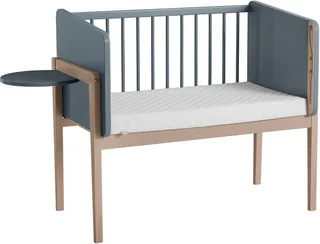 Beistellbett LITTLE CLOUD, mit Lattenrost, variabel höhenverstellbar, umbaubar zum Tiny Sofa von Paidi in Blau – Produktfoto 3 von 5