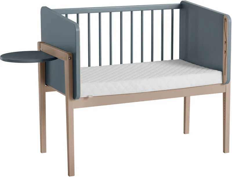 Beistellbett LITTLE CLOUD, mit Lattenrost, variabel höhenverstellbar, umbaubar zum Tiny Sofa von Paidi in Blau – Produktfoto 3 von 5