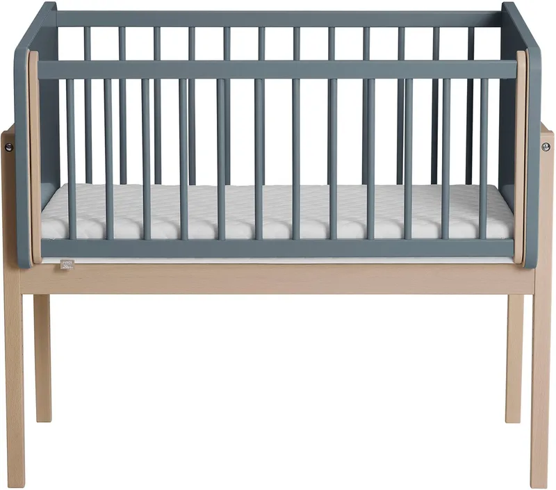 Beistellbett LITTLE CLOUD, mit Lattenrost, variabel höhenverstellbar, umbaubar zum Tiny Sofa von Paidi in Blau – Produktfoto 5 von 5