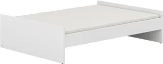 Kinderbett LITTLE FLO, vom Baby bis zum Teeni, in mehreren Farben und Breiten (Breite/Länge: 90x200cm + 120X200cm +140x200cm), umbaubar zum Kinder- oder Jugendbett, Bodenbett auch als Sofa nutzbar von Paidi in Weiß – Produktfoto 3 von 4