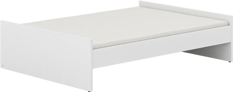 Kinderbett LITTLE FLO, vom Baby bis zum Teeni, in mehreren Farben und Breiten (Breite/Länge: 90x200cm + 120X200cm +140x200cm), umbaubar zum Kinder- oder Jugendbett, Bodenbett auch als Sofa nutzbar von Paidi in Weiß – Produktfoto 3 von 4