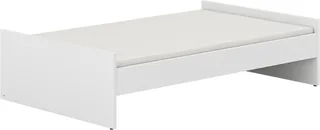 Kinderbett LITTLE FLO, vom Baby bis zum Teeni, in mehreren Farben und Breiten (Breite/Länge: 90x200cm + 120X200cm +140x200cm), umbaubar zum Kinder- oder Jugendbett, Bodenbett auch als Sofa nutzbar von Paidi in Weiß – Produktfoto 2 von 4