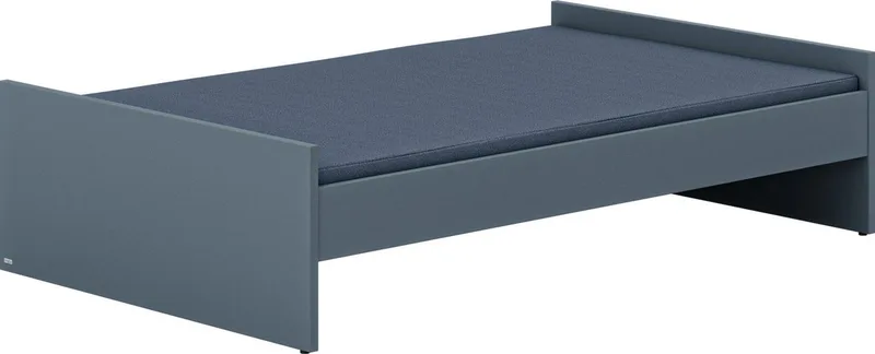 Kinderbett LITTLE FLO, vom Baby bis zum Teeni, in mehreren Farben und Breiten (Breite/Länge: 90x200cm + 120X200cm +140x200cm), umbaubar zum Kinder- oder Jugendbett, Bodenbett auch als Sofa nutzbar von Paidi in Blau – Produktfoto 5 von 5