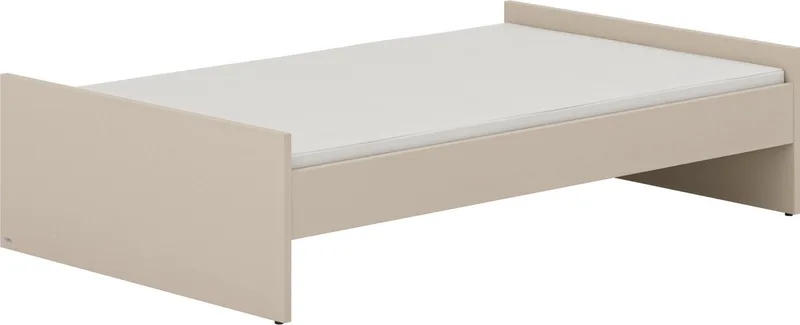 Kinderbett LITTLE FLO, vom Baby bis zum Teeni, in mehreren Farben und Breiten (Breite/Länge: 90x200cm + 120X200cm +140x200cm), umbaubar zum Kinder- oder Jugendbett, Bodenbett auch als Sofa nutzbar von Paidi in Beige – Produktfoto 3 von 4