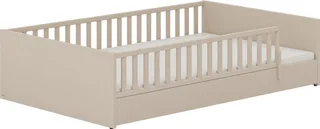 Kinderbett LITTLE FLO, vom Baby bis zum Teeni, in mehreren Farben und Breiten (Breite/Länge: 90x200cm + 120X200cm +140x200cm), umbaubar zum Kinder- oder Jugendbett, Bodenbett auch als Sofa nutzbar von Paidi in Beige – Produktfoto 2 von 4