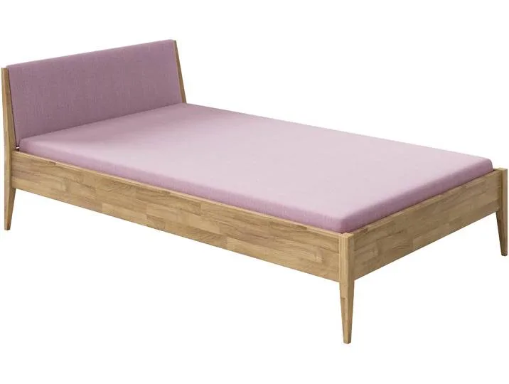 Kinderbett PAIDI STIENE in verschiedenen Größen und Farben , rosa (eiche massiv, dunkelrosa), B:147cm H:80cm L:214cm, Betten, Kinderbett, Jugendbett mit Massivholz, pflegeleicht, langlebig, Jugendliege by Paidi – product photo