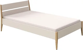 Kinderbett STIENE in verschiedenen Größen und Farben (90/120/140x200cm - Beige, Grau, Eiche massiv), Jugendbett mit Massivholz, pflegeleicht, langlebig, Jugendliege by Paidi in Beige, Brown – product photo 1 of 5