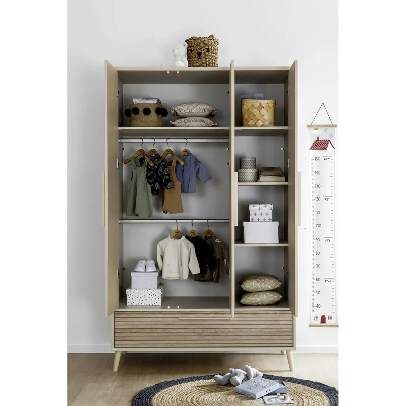 Kleiderschrank Eefje 3-türig de Paidi en Beige, 124 × 204 mm – photo produit 2 sur 3