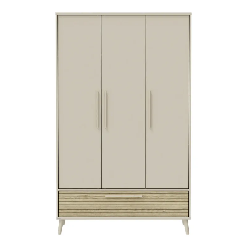 Kleiderschrank Eefje 3-türig de Paidi en Beige, 124 × 204 mm – photo produit 1 sur 3