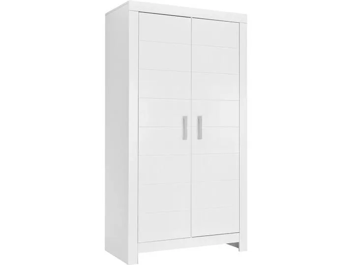 Kleiderschrank Fiona, Weiß, 4 Fächer, 110x205.2x55.3 cm, Beimöbel erhältlich, in verschiedenen Größen erhältlich, Schlafzimmer, Kleiderschränke, Kleiderschränke 2-türig van Paidi – productfoto