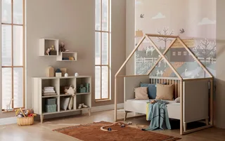 Sideboard JONTE in Beige, 6 offene Fächer (B/H/T ca. 124/87/38cm, Cashmere-Beige), stabiles Regal mit Massivholz-Füßen, offenes Standregal från Paidi i Beige, Brun – produktbild 5 av 5