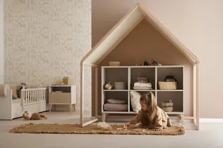 Sideboard JONTE in Beige, 6 offene Fächer (B/H/T ca. 124/87/38cm, Cashmere-Beige), stabiles Regal mit Massivholz-Füßen, offenes Standregal från Paidi i Beige, Brun – produktbild 4 av 5
