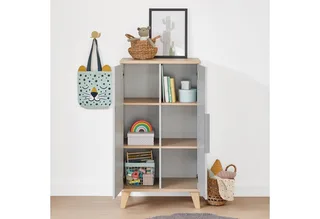 Standregal FIENE in 2 Türen mit Soft-Close, 6 Fächer, stabiles und langlebiges Regal aus Holz, geprüfte Qualität van Paidi in Grijs – productfoto 5 van 5