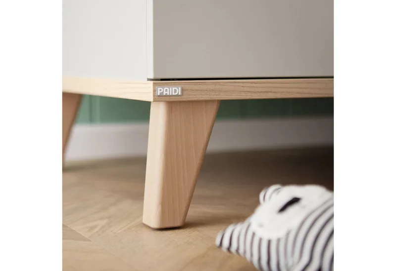 Standregal FIENE in 2 Türen mit Soft-Close, 6 Fächer, stabiles und langlebiges Regal aus Holz, geprüfte Qualität van Paidi in Grijs – productfoto 4 van 5