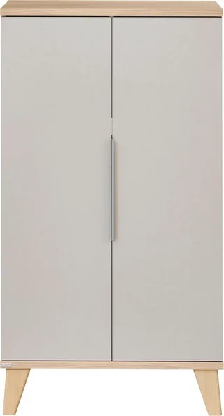 Standregal FIENE in 2 Türen mit Soft-Close, 6 Fächer, stabiles und langlebiges Regal aus Holz, geprüfte Qualität van Paidi in Grijs – productfoto 2 van 5