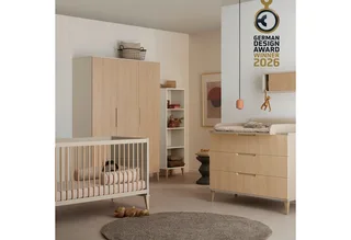 Wandregal JONTE in Beige mit Schiebetür & 2 Fächern, Hängeregal, 20 Kg Tragkraft, Wandboard van Paidi in Beige, Bruin – productfoto 4 van 5